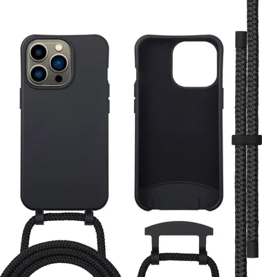 Immagine prodotto di imoshion Cover posteriore colorata con catena rimovibile per cellulare e MagSafe iPhone 13 Pro - Nero