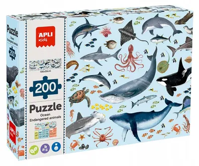 Produktbild von APLI-Puzzle „Meeresbewohner“, 200 Teile