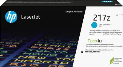 Productafbeelding van W2171Z HP 217Z CLJ tonercartridge, cyaan, UHC, capaciteit: 24.000 pagina's