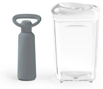 Zdjęcie produktu dla Pojemnik próżniowy na żywność SeeYoo 1,3 l biały + pompka