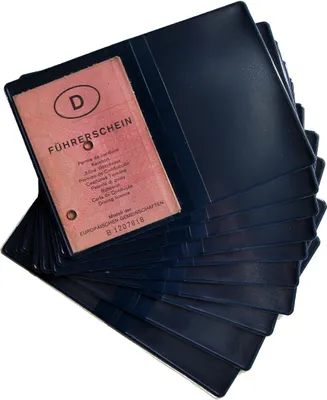 Produktbild von 10 Ausweishülle/Kfz-Scheinhülle, Farbe: blau