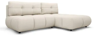 Immagine prodotto di Divano angolare con funzione letto e spazio contenitore, modello Milorya, colore lino pietra