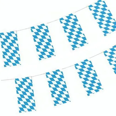 Produktbild von 20x Flaggenkette, Papier 10 m "Bayrisch Blau"