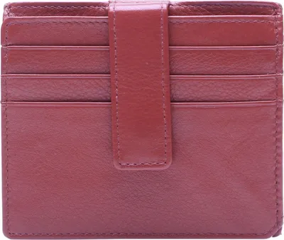 Produktbild von Esquire Leder Kartenetui Oslo Coin and Card Holder Red rot