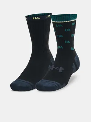 Produktbild von Under Armour Socken Ua Perf Baumwolle Nov 2Pk Mid-Blk 1379534-002__XL