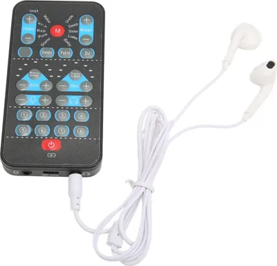 Imagen del producto de Tarjeta de sonido Acouto para cambiar la voz, con operación sencilla, ideal para cantar, transmisiones en vivo y podcasts. Color: