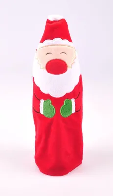 Image de Décoration de bouteille Père Noël Élan Pingouin Costume pour bouteille Décoration de Noël