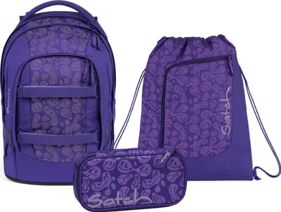 Produktbild von Satch Schulrucksack-Set PACK Bright Faces 3-teilig, ergonomisch