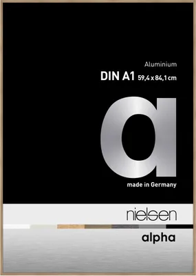 Produktbild von nielsen Aluminium Bilderrahmen Alpha, 59,4x84,1 cm (A1), Eiche