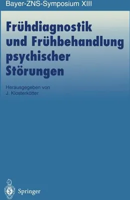 Obrázek produktu pro Frühdiagnostik und Frühbehandlung psychischer Störungen