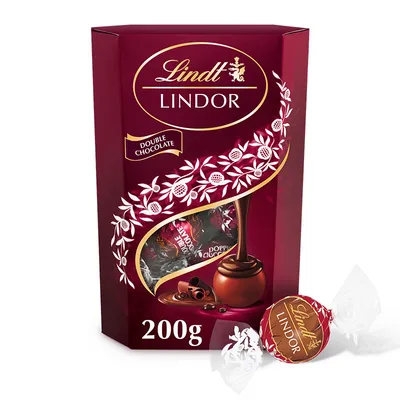 Image de Pralines LINDOR Chocolat au lait et noir, 200g