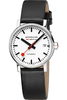 Produktbild von Mondaine Damen Uhr Armbanduhr Automatik 35 mm MSE.35610.LBV evo2 Leder