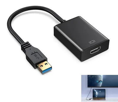 Obrázok produktu pre USB-HDMI adaptér, 1080p Full HD, pre notebook a počítač