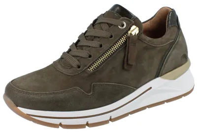 Produktbild von GABOR Comfort Damen Sneaker grün Rauleder - Größe: UK 5