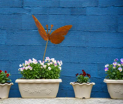 Produktbild von Deko Schmetterling Metall - Metallfiguren Garten - Garten Deko Vintage