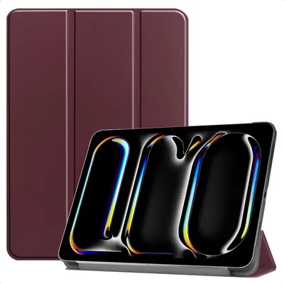Image de imoshion Trifold Bookcase pour Apple iPad Pro 11 (2025) M5 / (2024) M4 - Bordeaux