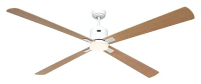 Immagine prodotto di Ventilatore da soffitto ECO NEO III 180 Bianco - Noce/Ciliegio WiFi con luce