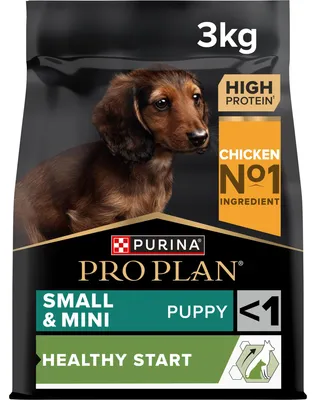 Produktbild von Pro Plan Small und Mini Puppy Healthy Start, Welpenfutter trocken, reich an Huhn, 1er Pack (1 x 3 kg)