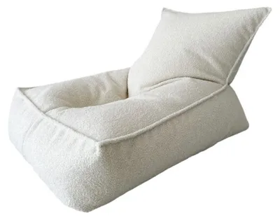 Image de MONIO for kids Pouf bouclé crème