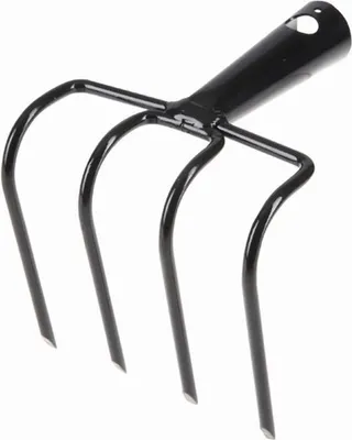 Image de Broyeur de jardin Broyeur de fumier 4 dents Cultivateur Bineuse de jardin Accessoires de plantation TOP