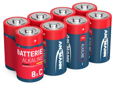 Produktbild von ANSMANN Batterie Baby C (LR14), 8 Stück 1,5V - langlebig & auslaufsicher