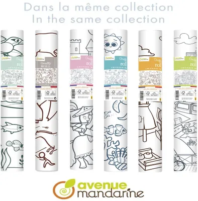 Obrázok produktu pre Clairefontaine GY078C, 4 rok / roky, Papája, Čierna, Biela, 10 kusov
