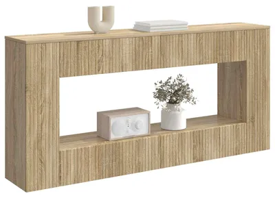 Obrázok produktu pre vidaXL Konzolový stolík z dubového dreva Sonoma 155 x 29 x 74 cm z drevotriesky