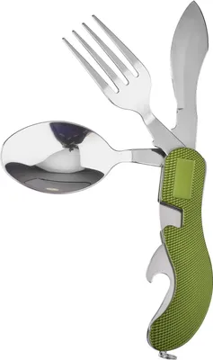 Produktbild von Besteck Messer Camping Kit Camping Besteck Set Edelstahl mit Flaschenöffner Gabel Löffel Multifunktionswerkzeug Camping Besteck Set