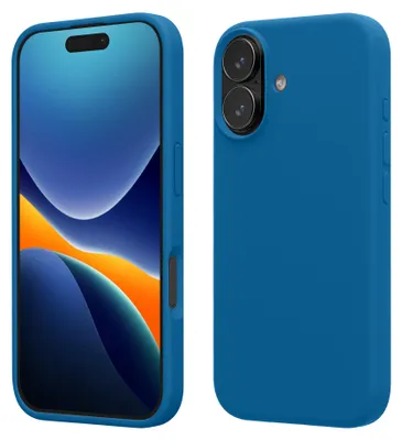 Produktbild von kwmobile Handyhülle für iPhone 17 Hülle, für iPhone 17 Case - Hülle Silikon - kabelloses Laden - Blue Reef