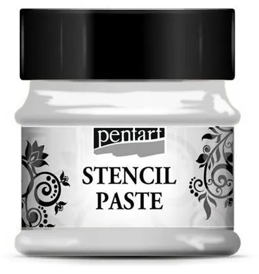 Immagine prodotto di Pasta per stencil metallizzata Pentart 50 ml - silver