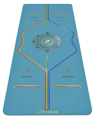 Produktbild von Liforme Reise-Yogamatte - Fortschrittlicher Rutschfester Griff – Blue Sky
