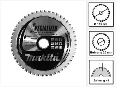 Obrázek produktu pro Makita B-69331, 15 cm, 2 cm, 1,1 mm, 1 kusů