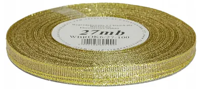 Produktbild von Pogotowie Florystyczno-Ślubne WBROK6/27 Glitterband 6mm 27m Gelb