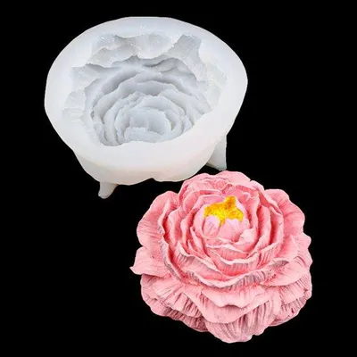 Produktbild von Silikonpeony-Mal DIY Handgemaakte Kaarsen Gipsmal 9*8,7*4CM