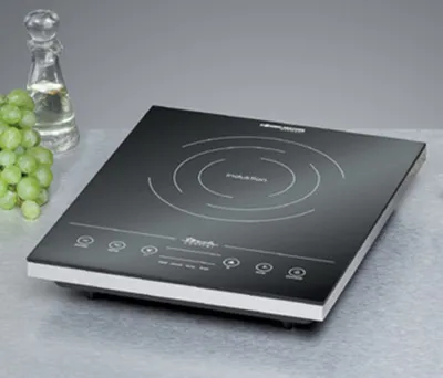 Zdjęcie produktu dla Rommelsbacher CT 2010/IN, Czarny, Biały, Blat, Płyta indukcyjna strefowa, Szkło ceramiczne, 1 stref(y), 1 stref(y)