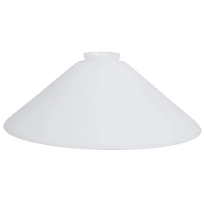 Produktbild von Schusterglas Ø 300mm Lampenglas Weiß matt Ersatzglas Leuchtenglas rund E27 Vestaschirm