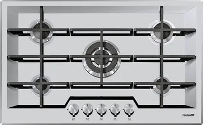 Immagine prodotto di Foster KE 79.5F.FT piano cottura Nero, Acciaio inox Da incasso Gas 5 Fornelli