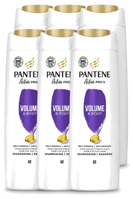 Imagen del producto de 6 botellas de champú antioxidante Pantene - 360 ml - Paquete económico - 6 unidades