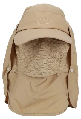 Produktbild von Sonnenhut mit UV-Schutz 50+, breite Krempe, ideal für Outdoor-Aktivitäten wie Angeln, Reisen, Wandern, Bootfahren und Gartenarbeit (Khaki)