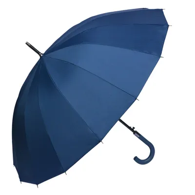 Produktbild von Clayre & Eef Erwachsenen-Regenschirm 60 cm Blau Kunststoff
