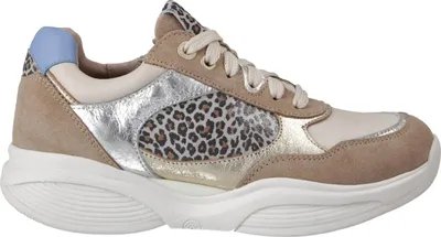Produktbild von Xsensible SWX27 Damen Schnürschuh, Wechselfußbett, Leder, Taupe Fantasy - Damenschuhe Bequeme Schnürschuhe, Beige, leder