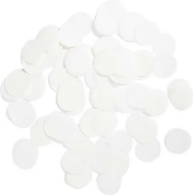 Produktbild von Folat Rundes Konfetti Weiß, schlicht, für Hochzeiten und Schwarz-Weiß-Partys