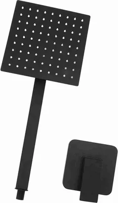 Obrázok produktu pre Sprchová súprava s dažďovou sprchou Square Single Handle in Wall Waterfall Shower Head Kit for Bathroom Home Black