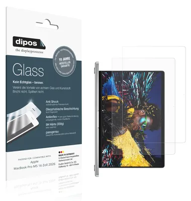 Obrázok produktu pre 2x dipos GlassAR Apple MacBook Pro M5 16 Zoll 2026