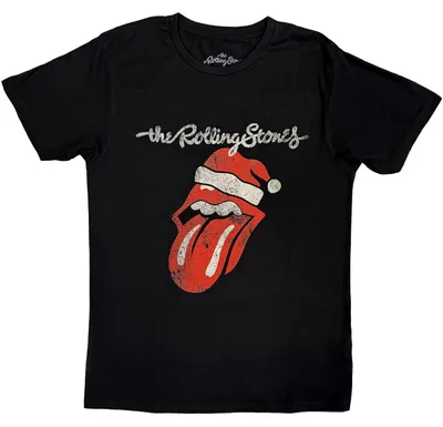 Productafbeelding van The Rolling Stones - Santa Lick - T-shirt met korte mouwen - Zwart - Maat S
