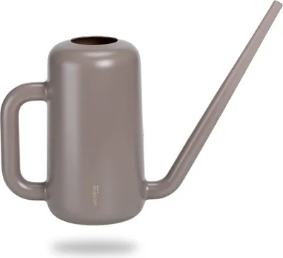 Produktbild von Plastia Gießkanne klein für den Zimmerpflanzen 1,8 L - Blumengießkanne aus recyceltem Kunststoff - Giesskanne mit Ausgießer, Taupe