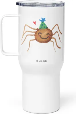 Produktbild von Mr. & Mrs. Panda thermosbecher Spinne Agathe Party - Weiß - Geschenk, Teetasse, Motivation, Selbstliebe, To-Go-Becher, Wunder, Isolierbecher, Glück, Thermobecher