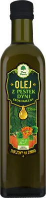 Zdjęcie produktu dla OLEJ Z PESTEK DYNI TŁOCZONY NA ZIMNO250 ml - DARY NATURY