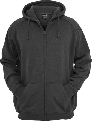 Productafbeelding van Urban Classics hoodie met rits, kleur: antraciet, maat: M