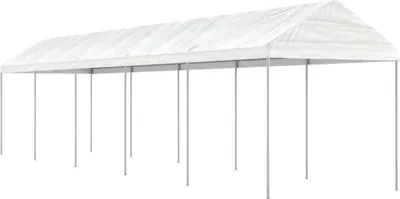 Obrázek produktu pro Altán se střechou bílý 11,15 x 2,28 x 2,69 m polyethylen